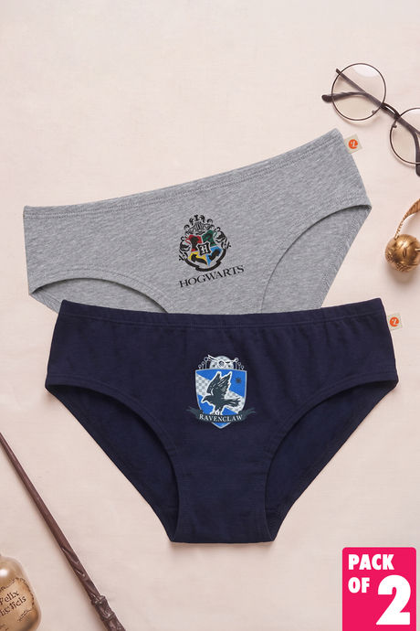 Zivame Girls Harry Potter Briefs (Pack of 2) - Multicolor Buy Zivame Girls Harry Potter Briefs (Pack of 2) - Multicolor